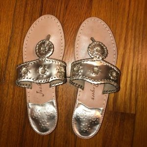 Metallic Silver/Gold Jack Rogers Women Size 6.5